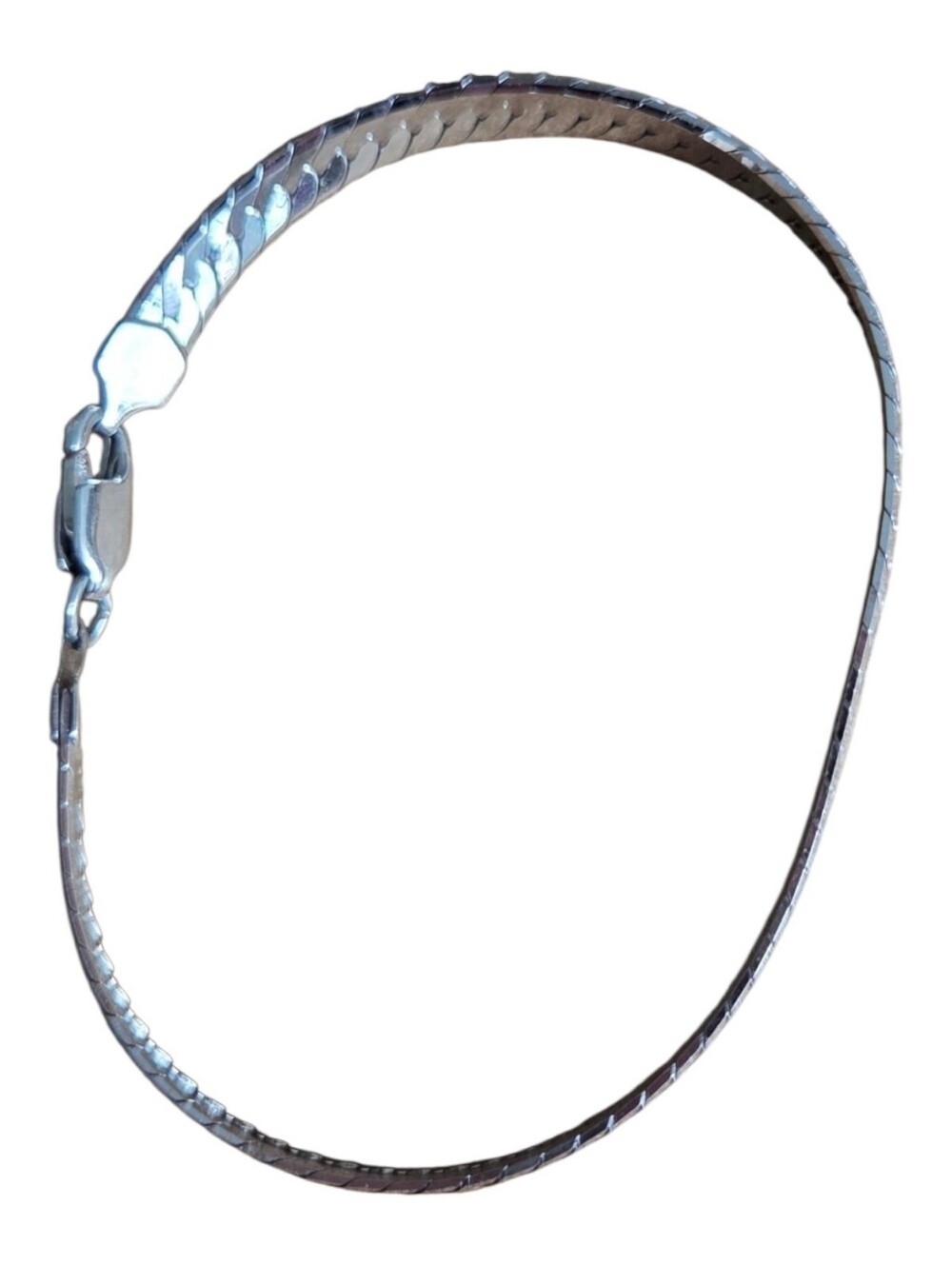 Sterling Silver .925 Herringbone Chain 5mm Bracelet